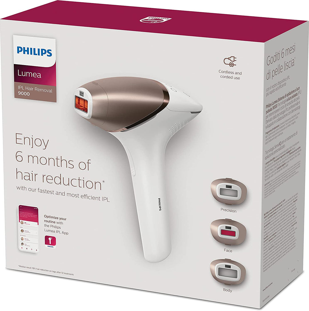 PHILIPS LUMEA BRI955 9000 SERIES IPL HAIR REMOVAL TOOL WITH 3